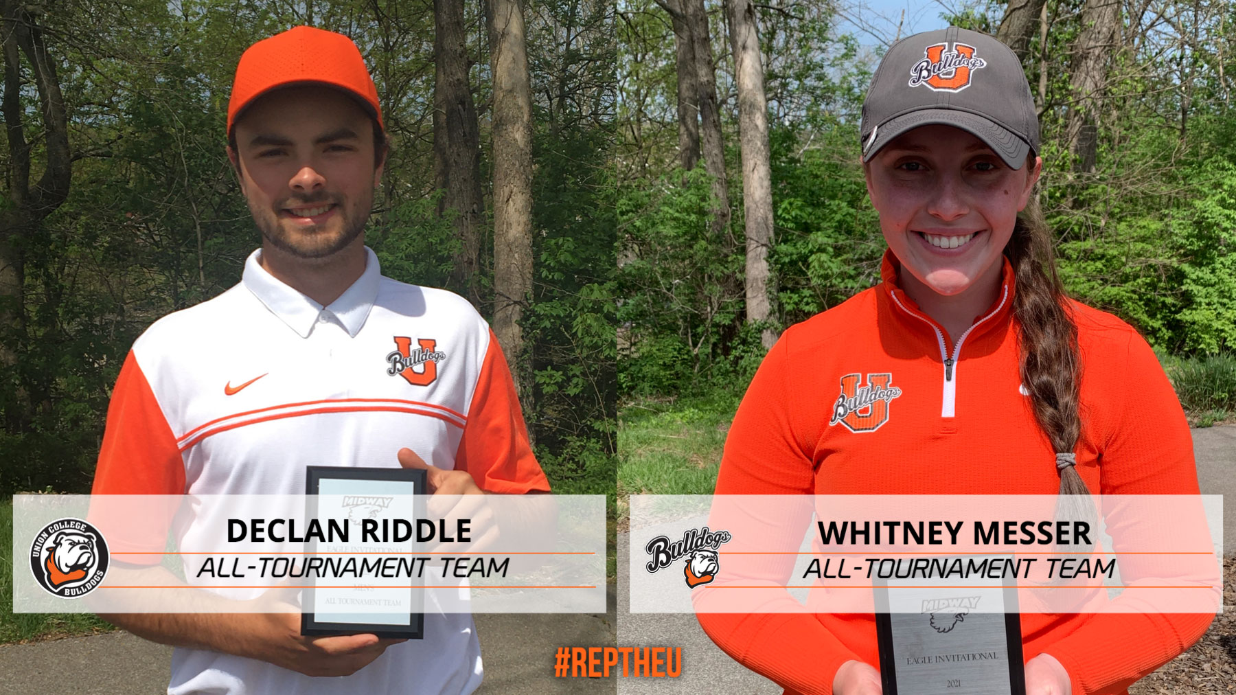 Riddle, Messer Earn All-Tournament Honors as Golf Competes at Midway