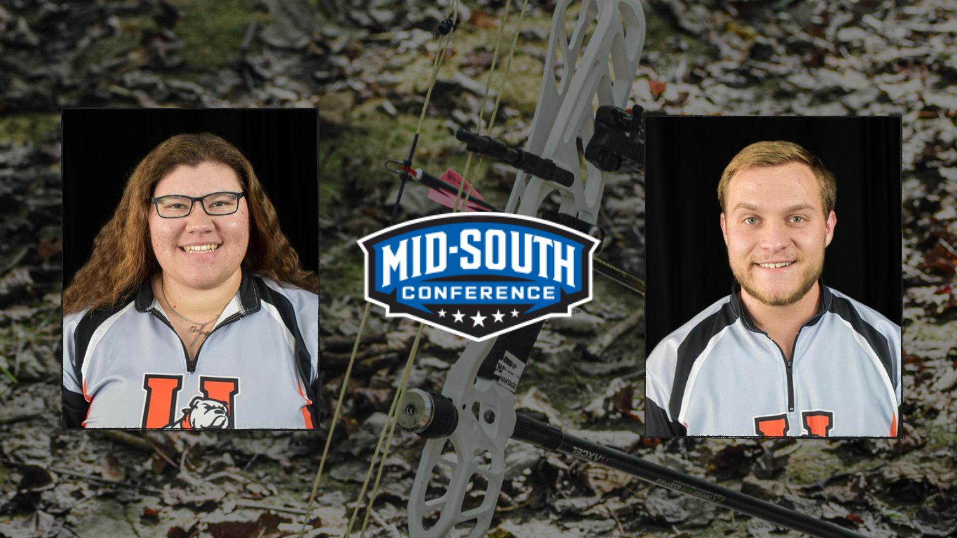 Rachel Flack and Evan Miller named to Mid-South Conference Champions of Character Team