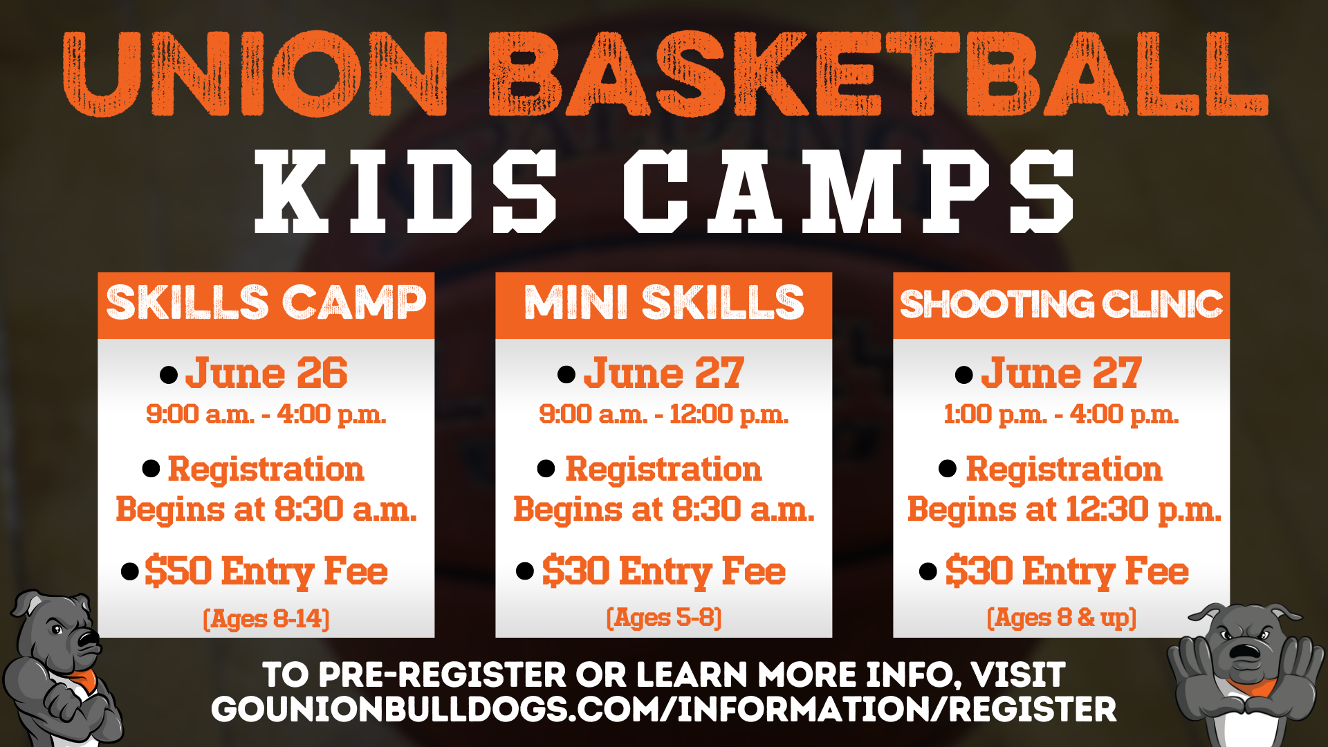 Union will host kids basketball camps this summer