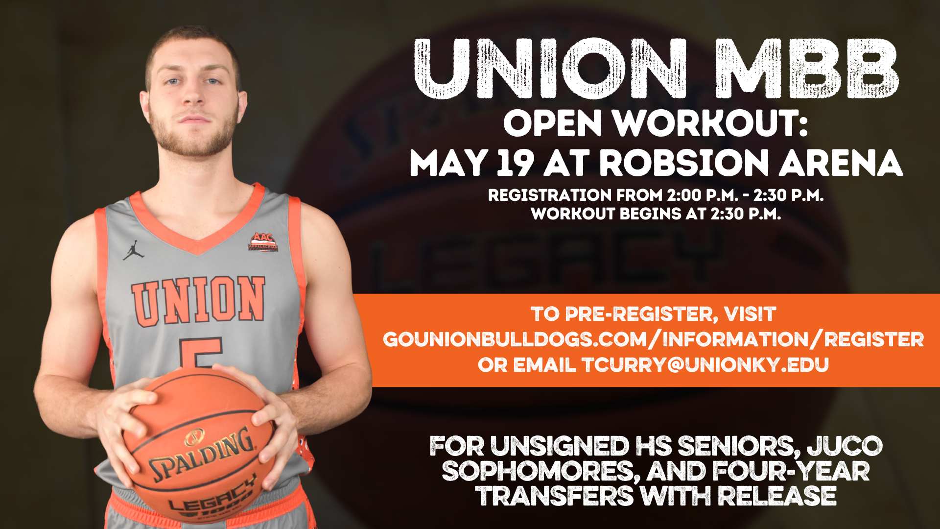 Union MBB to hold open workout on May 19