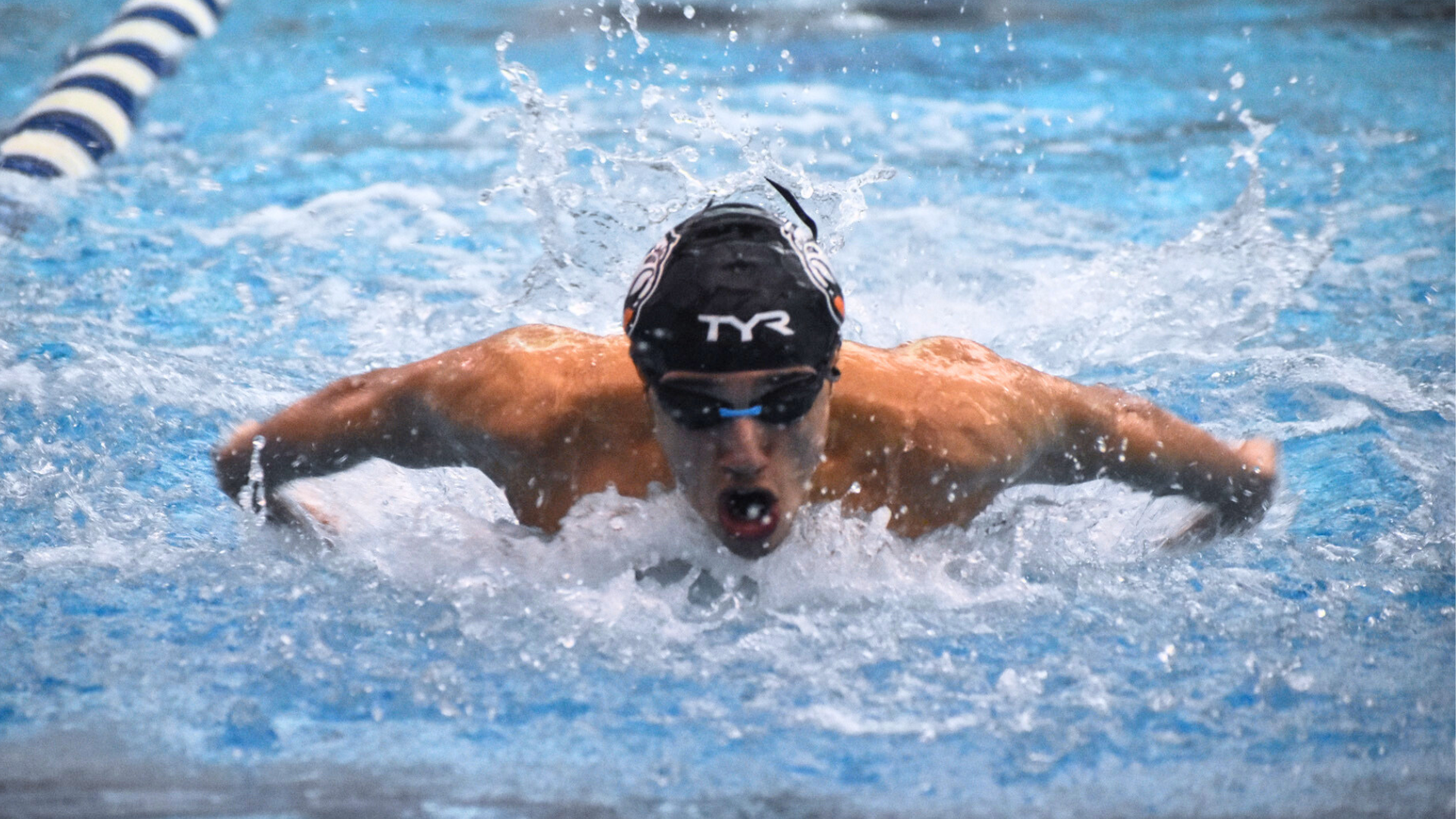 The Bulldogs earn eight first-place finishes in their final meet of the regular season